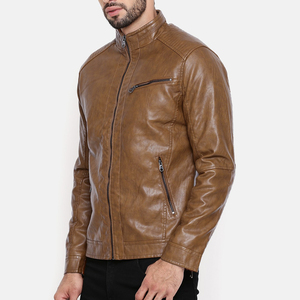 Hot Sale Men's Fashion Leather <b>Jacket</b> Breathable Cow Skin New Design Men Fashion Leather <b>Jacket</b> For Sale - Product Image 2