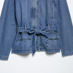 New Spring Women's <b>Denim</b> Jacket Luxury French Temperament Korean Style Casual Outerwear Versatile Fashion <b>Coat</b> Wholesale - Product Image 3