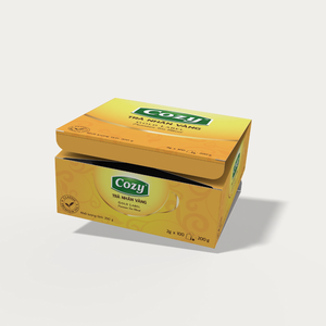 Sachets de thé biologique de marque privée OEM faciles à préparer Thé aux fleurs Sachets de thé noir de marque dorée confortable Enveloppe thermoscellée Boîtes personnalisées - Product Image 1