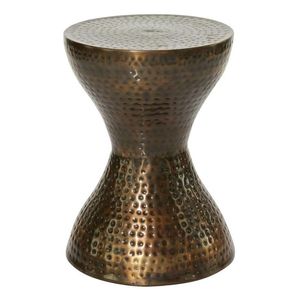 Table d'appoint fonctionnelle en métal finition dorée, mobilier d'appoint contemporain, table décorative pour canapé, table de chevet de luxe pour chambre à coucher - Product Image 6