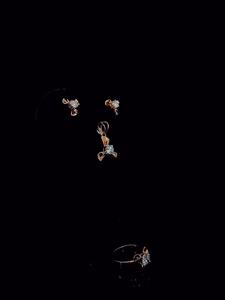 ชุดเครื่องประดับเพชรประกายทองคำ 9K โรสโกลด์ ชุดเพชรโกลเด้นไตรโกลว์ ชุดเครื่องประดับเซเลสเต ออโรร่า ทริปเปิลสปาร์ค - Product Image 3