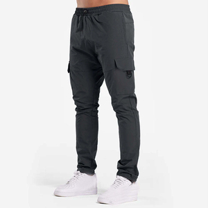 Pantalon de survêtement cargo taille haute pour homme, style hip-hop, dernière mode, personnalisable avec logo privé, produit respirant, vente en gros, succès commercial - Product Image 2
