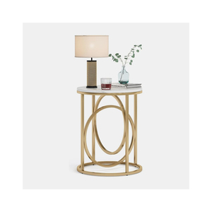 Premium Metal And <b>Marble</b> Side <b>Table</b> Modern New Design Stylish Customized Accent <b>Table</b> Sofa End <b>Table</b> <b>Bedside</b> Stand - Product Image 1