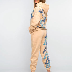 Nuevo Conjunto Deportivo Personalizado para Mujer, Dos Piezas, Estilo Casual, Holgado, Manga Larga, Pantalones Deportivos - Product Image 5