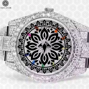 Montre de luxe pour homme Charm Jewells en acier inoxydable 40 mm, analogique, mécanique, verre saphir, fermoir papillon lumineux, étanche 10 bars - Product Image 3