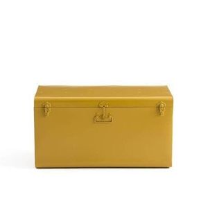Elegant Powder Coated Steel Storage Trunk with Lockable Cover for Bedroom Furniture and Office Organization - Product Image 3