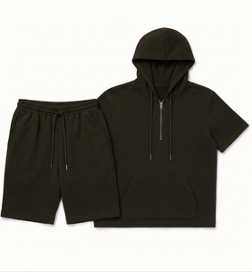 Ensemble sweat à capuche et short Vibe Street Clothes, vêtements décontractés style côte ouest, coton peigné de qualité supérieure. - Product Image 2
