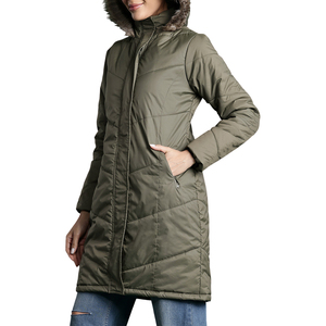 Custom Logo OEM <b>Women's</b> Long Puffer Jacket Faux Fur Hood Collar <b>Parka</b> Quilted Coat New Fashion High Quality Padded Streetwear - Product Image 1