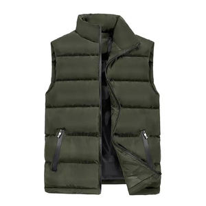Custom Logo Winter Fashion Vest Men Stand Collar Warm Puffer Sleeveless <b>Jacket</b> Outdoor Wear - Product Image 5