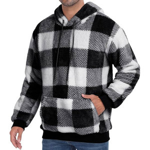 Sherpa Hoodies Men Premium <b>Thick</b> <b>Fleece</b> Eco-friendly Digital Printing Loose Fit Winter Casual Wear - Product Image 1