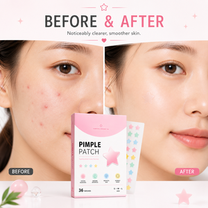แผ่นแปะสิวไฮโดรคอลลอยด์รูปดาว แบรนด์ส่วนตัวสำหรับธุรกิจ B2B ผสมทีทรีและว่านหางจระเข้ ปราศจากการทดลองกับสัตว์ สำหรับขายส่งจำนวนมาก - Product Image 6