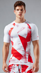 Camiseta Deportiva de Compresión para Hombre, Ropa de Entrenamiento, Camiseta de Protección Solar con Estampado Personalizado, Ropa de Playa, Camiseta de Protección Solar con Estampado para Hombre - Product Image 5