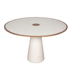 Table à manger en ciment moderne et luxueuse, durable, pour villa, hôtel, usage agricole, ronde, 4 places, écologique, prix compétitif - Product Image 6