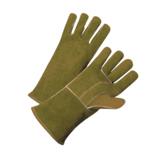 Heavy-Duty Reinforced Cowhide Split Leather Welding <b>Gloves</b> Flame Retardant Abrasion Heat Resistant Safety <b>Gloves</b> ANSI Class 1 - Product Image 4