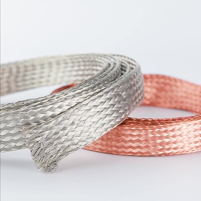 Grounding Wire Soft Flexible Electrical  Braided Expandable Shielded Sleeve Pure Copper Cable  Protective  Sleeves