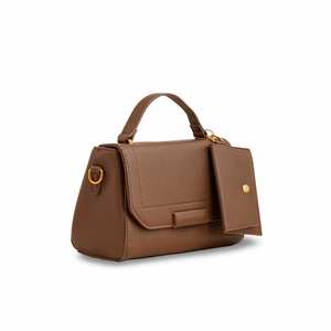 Bolso de hombro formal marrón P36140 para mujer Accesorio elegante para damas - Product Image 1