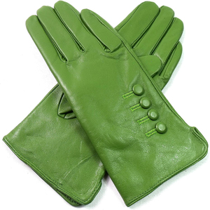Gants en cuir noir pour homme, isolés thermiquement, pour usage extérieur, design matelassé avec fermeture à bouton-pression - Product Image 6