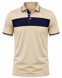 Camisa de Hombre Personalizada con Bloques de Color de Moda, Manga Corta, Tejida, Diseño Casual, Botones Delanteros, Transpirable, Venta al Por Mayor ODM - Product Image 2