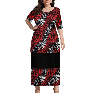 Nuevo Vestido Puletasi Samoano de Bambú y Cáñamo, 2 Piezas, Talla Grande, Conjunto de Dos Piezas para Mujer, Diseño Tradicional Polinesio Samoano - Product Image 3