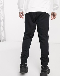 Men's Black Sweatpants <b>Elastic</b> <b>Waist</b> Side Pockets Casual Midweight Cotton Knitted Autumn Wear - Product Image 2