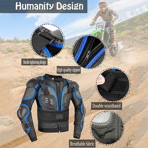 Professional Breathable Plus Size Motorcycle <b>Racing</b> <b>Jacket</b> Leather Biker Gear with Protective Padding for Road and Track - Product Image 5