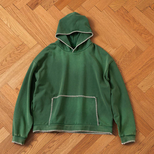 Sudaderas Modernas Extra Grandes con Lavado Ácido, 100% Algodón, para Hombre, con Diseño de Inspiración Vintage y Estilo Urbano - Product Image 3