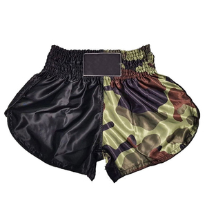 Pantalones Cortos de Boxeo Muay Thai Profesionales, Impresión de Logotipo Personalizada, Venta al Por Mayor de Fábrica, Pantalones Cortos de Boxeo Muay Thai Transpirables y Cómodos - Product Image 1