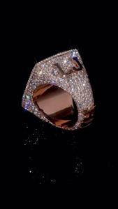 Anillos de Boda Unisex de Plata de Ley 925 de Última Tendencia, Certificados por GRA, Claridad VVS D, Diamantes Moissanite, Anillos Únicos para Fiesta HUMERA - Product Image 2