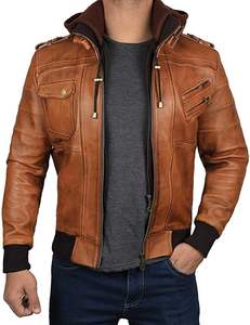 Nouvelle veste d'hiver grande taille personnalisée, style tendance, en cuir, pour la vente en ligne à prix abordable - Product Image 1