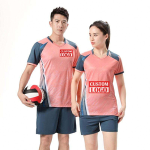 Tenue de volley-ball imprimée haut de gamme, maillot et short d'équipe personnalisés par sublimation, tissu respirant extensible dans quatre directions, anti-humidité, vêtements de sport - Product Image 2