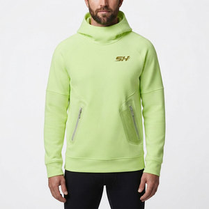 Sweat à capuche pour homme de qualité supérieure, coupe ample, doublure en polaire brossée douce, épais et confortable, épaules tombantes, prix de gros - Product Image 1