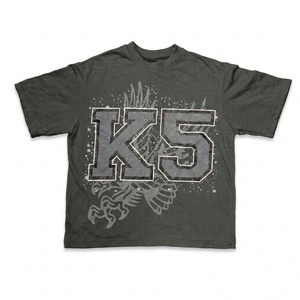 เสื้อยืดผู้ชายทรงสลิม 170GSM ผ้าฝ้าย 100% ระบายอากาศได้ดี เป็นมิตรกับสิ่งแวดล้อม พิมพ์ลายดิจิทัล สไตล์สตรีทแวร์ เหมาะสำหรับช้อปปิ้งและสวมใส่ลำลอง - Product Image 5