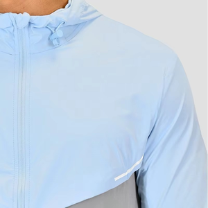 Chaqueta Cortavientos Impermeable Deportiva Casual con Capucha de Poliéster, Chaqueta con Cremallera para Exteriores con Logotipo Personalizado - Product Image 5