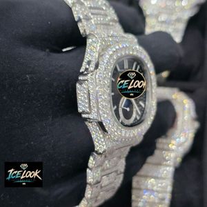 Reloj Mecánico con Incrustaciones de Diamantes, Esfera Octogonal, Reloj de Pulsera, Estilo de Vestir de Lujo - Product Image 2