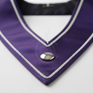Collier maçonnique en soie de qualité supérieure, léger, confortable, au style épuré, personnalisable pour les événements formels, les cérémonies et les cadeaux - Product Image 3
