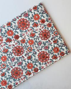 Tissu en coton imprimé à la main en Inde, doux, respirant, écologique, naturel, multicolore, pour la confection de robes, la décoration de la maison, l'artisanat - Product Image 3