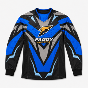 Camiseta de Paintball Profesional Personalizada, Acolchada, Sublimada, Transpirable, de Manga Larga, para Equipos de Speedball y Carreras Tácticas - Product Image 1
