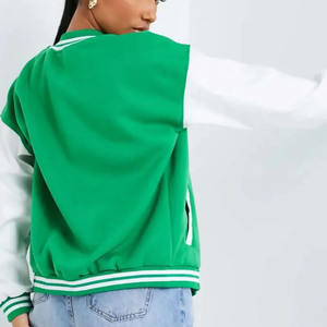 Chaqueta Varsity Reversible Bordada, Cómoda y Elegante, para Mujer, con Capucha, Ropa de Moda para Exteriores - Product Image 6