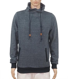 Sweat à capuche pour homme 100% coton, impression numérique, couleur unie perlée, manches longues, confortable, vêtements d'hiver écologiques - Product Image 2