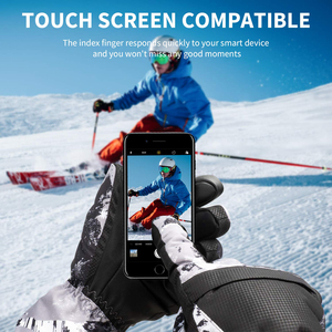 Guantes Térmicos Profesionales para Esquí, Manoplas Impermeables para Snowboard, Equipo Transpirable de Invierno con Ajuste Seguro para Aventuras en la Montaña - Product Image 5