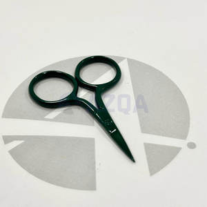 Tijeras de Bordado Mini de Acero Inoxidable con Recubrimiento de Color Verde Bosque Oscuro Industrial, Cortahilos Afilados, Profesionales para Costura y Manualidades - Product Image 4