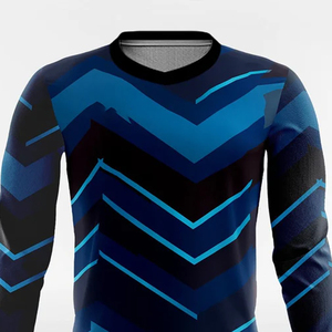 Diseño elegante, jersey de sublimación personalizado para hombre, estampado, manga larga, transpirable, de secado rápido, talla grande a precio razonable. - Product Image 3