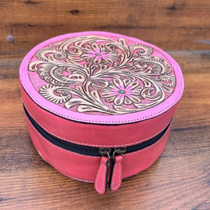 Elegante caja de almacenamiento de cosméticos de maquillaje, caja de maquillaje hecha a mano de cuero, caja organizadora de baño de tocador de gran oferta de nuevo diseño - Product Image 2