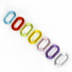 Collier long en résine à maillons larges, style moderne, mélange de couleurs, punk, creux, épais, pour décoration murale, fait main, anniversaire - Product Image 3