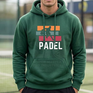 Nouveau design 2026 – Sweats à capuche de padel d'hiver sur mesure, vêtements de sport légers, coupe ample et confortable, respirants, pour l'entraînement masculin - Product Image 5