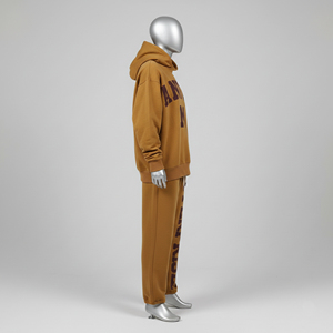 Men's Custom Breathable Hooded Sweatpants Winter Training <b>Tracksuit</b> for Adults Jogging Polyester - Product Image 4