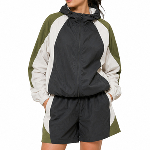 Ensemble survêtement coupe-vent en nylon pour femme, poids moyen, hiver, style streetwear, nouvelle collection - Product Image 6