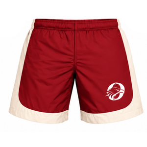 <b>Red</b> Neutral Color Block Athletic <b>Shorts</b> Lightweight Quick Dry Elastic Waist Running Training Gym Sportswear Customized Team - Product Image 1
