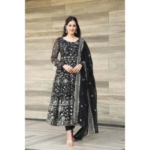 ชุดอนาร์กาลีสีดำสำหรับผู้หญิง DAMINI คอลเลคชั่น 03 ไซส์ XS-34 1000 กรัม - Product Image 1