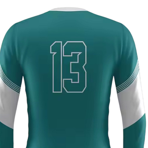 Maillot de volley-ball imprimé personnalisable, tissu 100% polyester de qualité supérieure, léger, confortable, mouvements athlétiques libres - Product Image 6